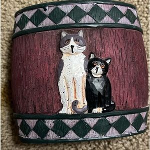 Cat toothbrush holder